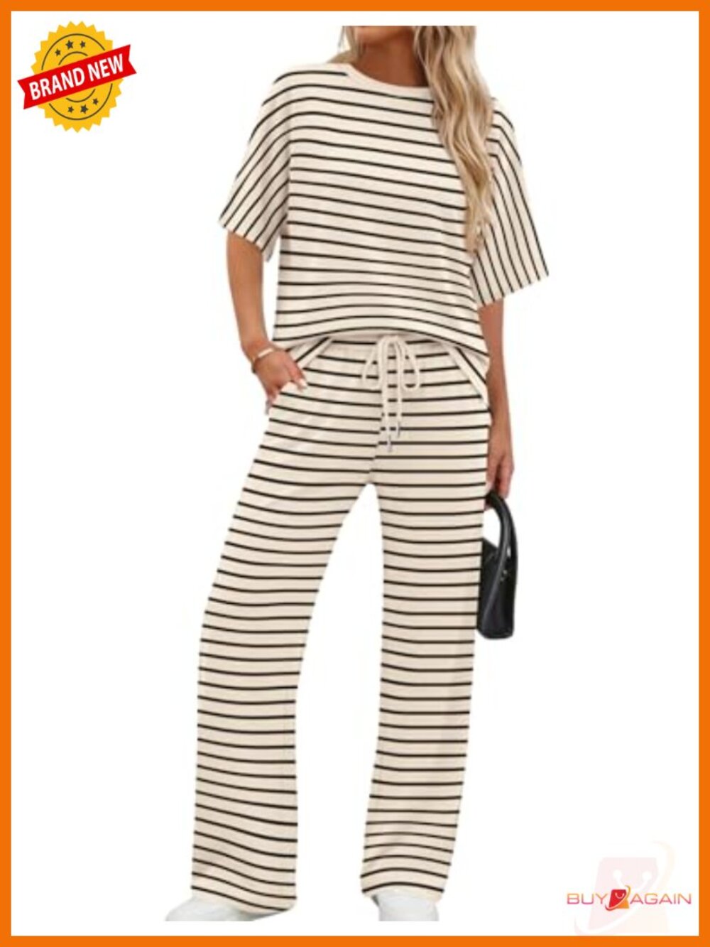 Women's Side Slit Lounge Sets 2 Piece Wide Leg Loungewear